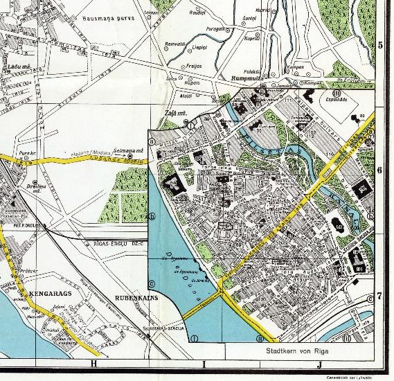 Antique - Antique: city plans (Riga) - Stadtplan von Riga 1941 (colour ...