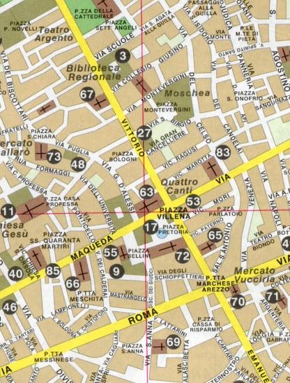 Maps - City maps, atlases - Palermo