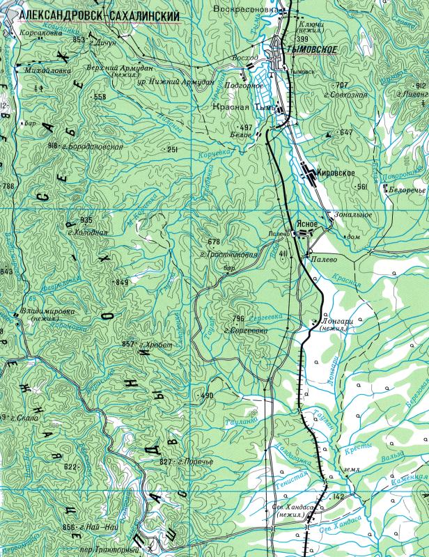 Карта александровска сахалинского