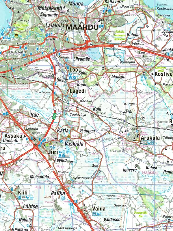 Maps Road Maps Atlases Eesti Teedeatlas