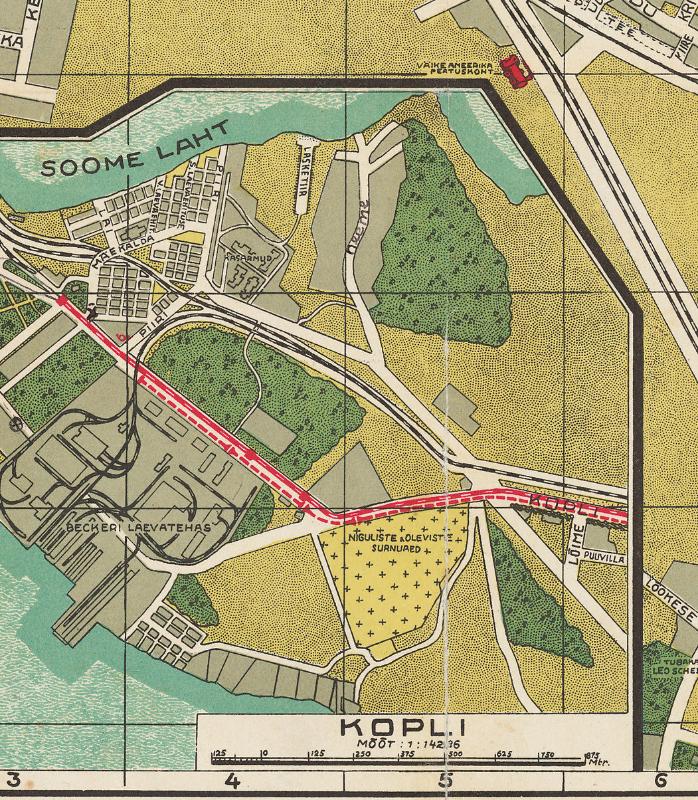 Antique - Antique: city plans (other) - Tallinna linna ja umbruse plaan  1930 (colour reprint)