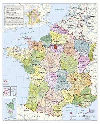Maps - Wall maps - France. Postal Codes
